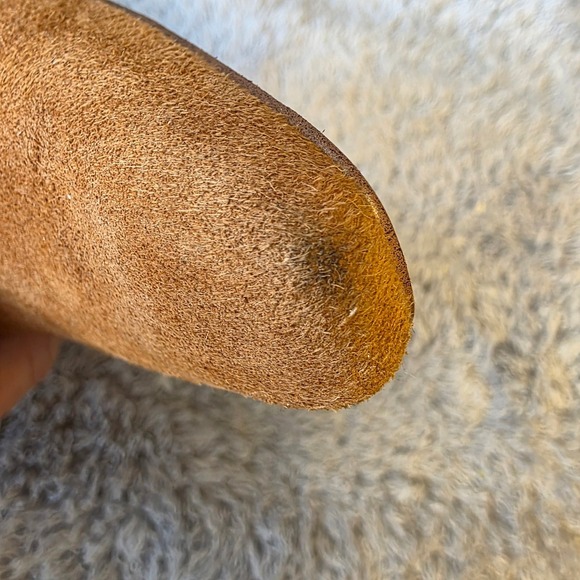 Sam Edelman Sylvia Cognac Brown Suede Leather Tall Knee High Dress Boots 8M NEW - Picture 5 of 11